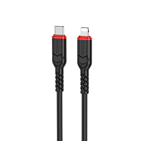 Кабель Lightning to Type-C (PD), HOCO, X59, 3м, черный