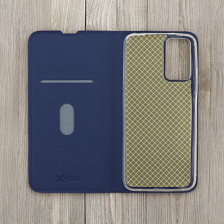 Чехол-книжка для Xiaomi Redmi Note 12S (4G), X-CASE, боковой, синий