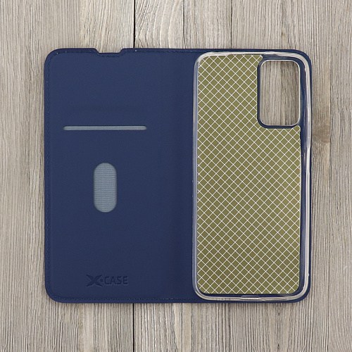 Чехол-книжка для Xiaomi Redmi Note 12S (4G), X-CASE, боковой, синий