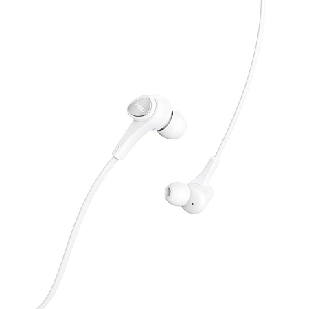 Проводные наушники M66 Passion in-line control eaphones, HOCO, белый