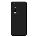 Чехол силиконовый для Honor 90, с микрофиброй внутри, с защитой камеры, X-CASE, черный