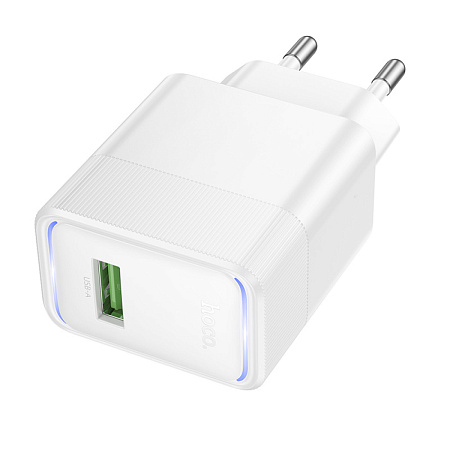 Сетевое зарядное устройство, 1 USB 3.0 QC 22.5W (CS111A), HOCO, белый