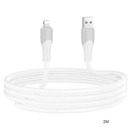 USB дата кабель Lightning, HOCO, X106, 2M, белый
