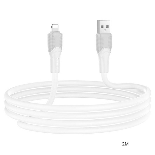 USB дата кабель Lightning, HOCO, X106, 2M, белый