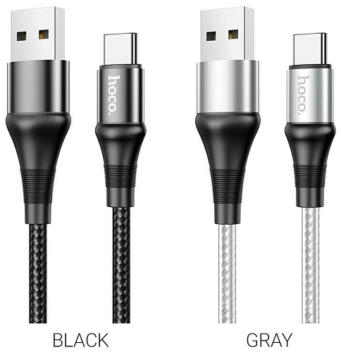 USB Кабель Type-C, HOCO, X50, серый