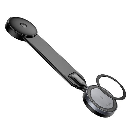 Держатель автомобильный на торпеду с беспроводной зарядкой, HW29, HOCO, металлический серый Держатель автомобильный на торпеду с беспроводной зарядкой, HW29, HOCO, металлический серый