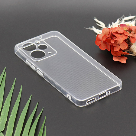 Чехол силиконовый для Realme 14 (5G), с защитой камеры, X-CASE, прозрачный