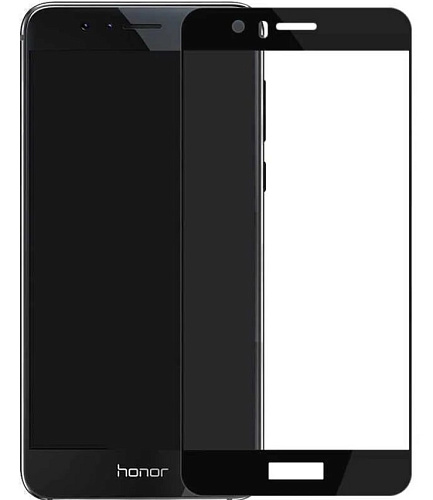 Защитное стекло на Honor 8, 9D, черный, X-CASE