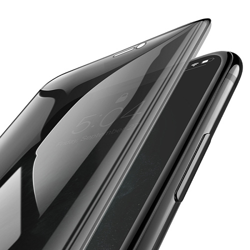 Защитное стекло на iPhone X/XS/11 Pro (A777 Plus), HOCO, антишпионское, черное