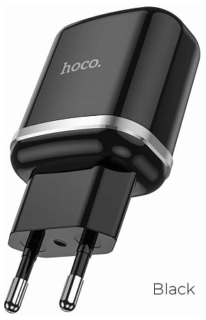 Сетевое зарядное устройство, 1 USB 3.0 QC (N3), HOCO, Type-C, Умная зарядка, черный