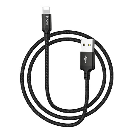 USB дата кабель Lightning, HOCO, X14, черный