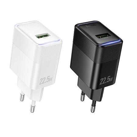 Сетевое зарядное устройство, 1 USB 3.0 QC 22.5W (CS111A), HOCO, белый