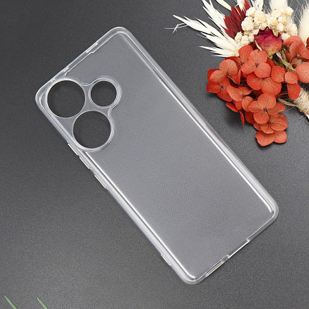 Чехол силиконовый для Xiaomi Poco F6 (5G)/Turbo 3 (5G), с защитой камеры, X-CASE, прозрачный