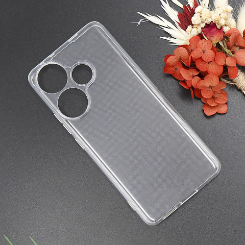 Чехол силиконовый для Xiaomi Poco F6 (5G)/Turbo 3 (5G), с защитой камеры, X-CASE, прозрачный