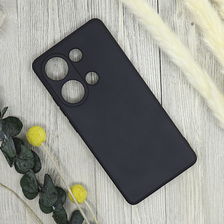 Чехол силиконовый для Xiaomi Redmi Note 13 Pro (4G)/Poco M6 Pro (4G), good quality, с защитой камеры, X-CASE, черный