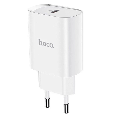 Сетевое зарядное устройство, 1 PD 20W + 1 USB 3.0 QC (N14), HOCO, Умная зарядка, белый
