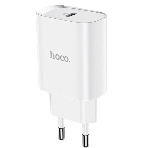 Сетевое зарядное устройство, 1 PD 20W + 1 USB 3.0 QC (N14), HOCO, Умная зарядка, белый