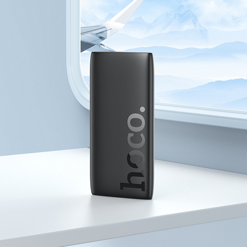 Универсальный Доп. Аккумулятор 10000mAh, J122, HOCO, выход: 1 USB (22.5W)+1 PD (20W), черный