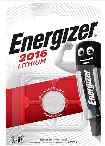 Таблетка CR2016 ENERGIZER (1 батарейка)