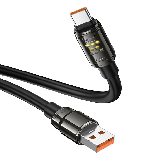 USB Кабель Type-C, HOCO, U143, 1.2 метра длина , цвет черный
