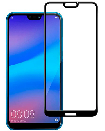 Защитное стекло на Huawei P20, Silk Screen 2.5D, черный, X-CASE