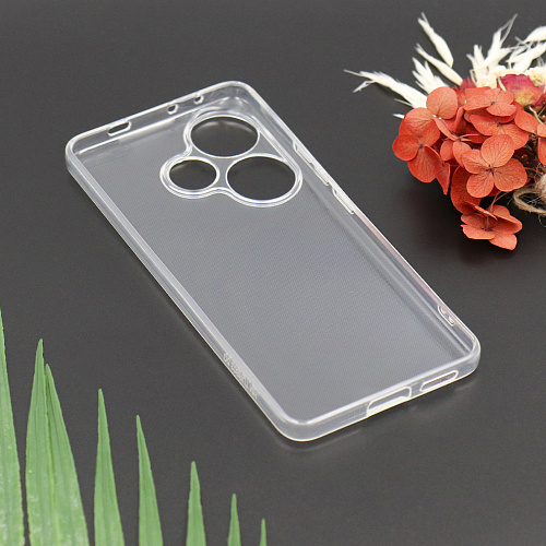 Чехол силиконовый для Xiaomi Poco F6 (5G)/Turbo 3 (5G), с защитой камеры, X-CASE, прозрачный