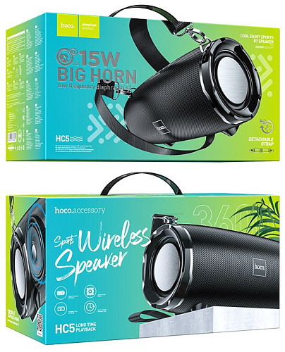 Колонка HC5 Cool Enjoy sports BT speaker, HOCO, черная