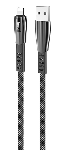 USB дата кабель Lightning, HOCO, U70, 1.2m, темно-серый