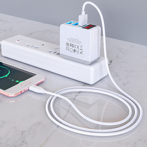 USB Кабель Micro, HOCO, X1, (2 штуки в упаковке), белый