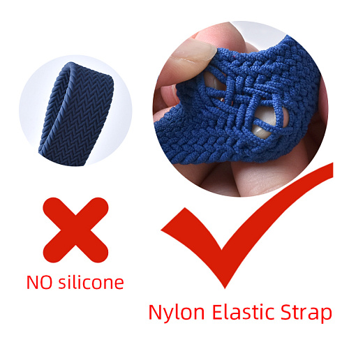 Ремешок на руку для Apple Watch 42/44/45/49 мм, нейлоновый эластичный №10, розовый