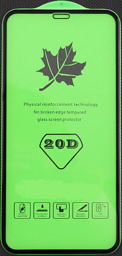 Защитное стекло на iPhone 12 (6.1)/12 PRO (6.1), 20D, черное, X-CASE