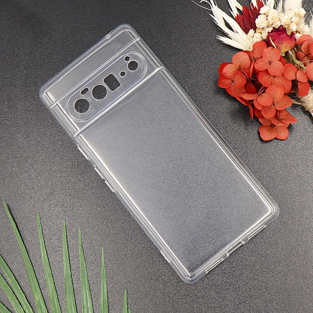 Чехол силиконовый для Google Pixel 6 Pro, с защитой камеры, X-CASE, прозрачный
