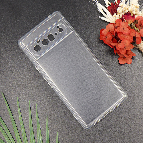 Чехол силиконовый для Google Pixel 6 Pro, с защитой камеры, X-CASE, прозрачный