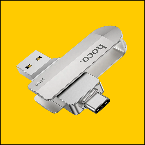 USB Flash Drive 32GB Smart Type-C (UD10) 2 в 1, скорость записи 15-30 МБ/С, скорость чтения 80-120МБ/С