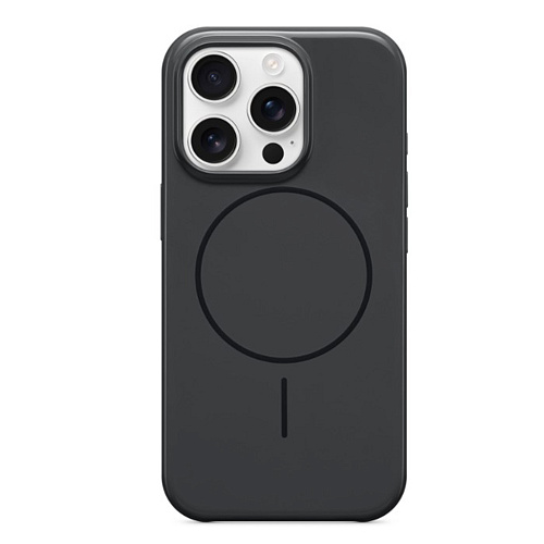 Чехол-накладка для iPhone 16 Pro Max, глянцевый, магнитный (MagSafe), без лого, X-CASE, черный