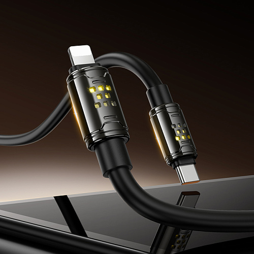 Кабель Lightning to Type-C (PD), HOCO, U143, 1.2м, цвет черный