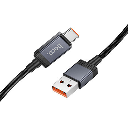USB Кабель Type-C, HOCO, X118, 1 метр, с дисплеем, цвет черный