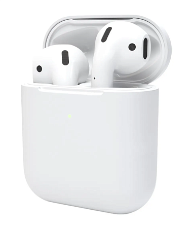 Чехол силиконовый для Airpods 1/Airpods 2 case, X-CASE, белый
