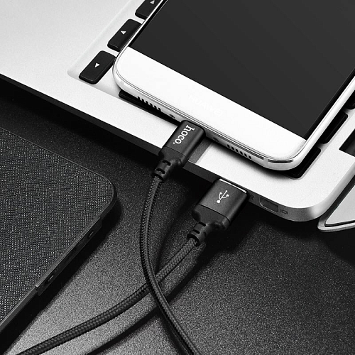 USB Кабель Type-C, HOCO, X14, колба, черный