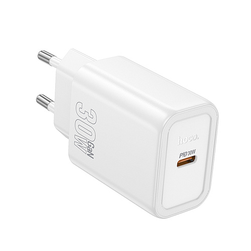 Сетевое зарядное устройство, 1 PD 30W (N62), HOCO, белый