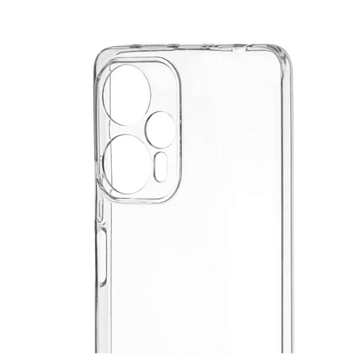 Чехол силиконовый для Xiaomi Poco F5/Note 12 Turbo, с защитой камеры, X-CASE, прозрачный