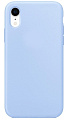 Чехол - накладка для iPhone XR, Silicon Case, без лого, светло-голубой
