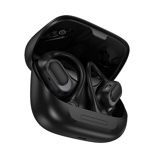 Беспроводные наушники EA11, HOCO, TWS с заушинами, костная проводимость, черный