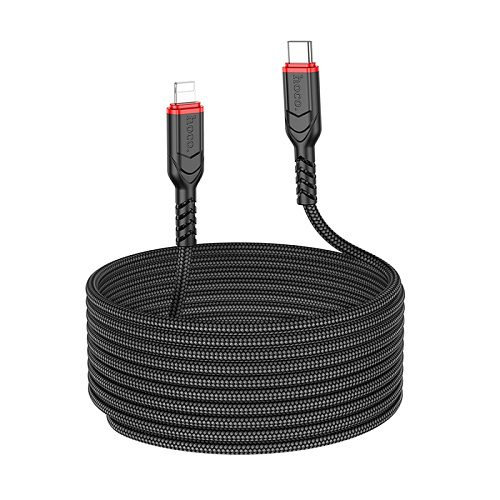 Кабель Lightning to Type-C (PD), HOCO, X59, 3м, черный