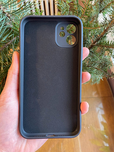Чехол силиконовый для iPhone 11 (6.1), с держателем, X-CASE, черный