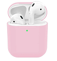 Чехол силиконовый для Airpods 1/Airpods 2 case, X-CASE, розовый
