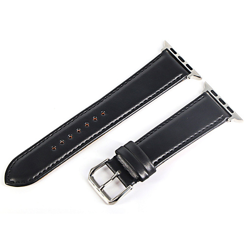 Ремешок на руку для Apple Watch 38/40/41 мм, кожа, черный