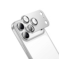Защитное стекло для iPhone 17 Pro Max, V16, HOCO, на заднюю камеру, алюминий, серебряный