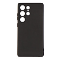 Чехол силиконовый для Samsung Galaxy S24 Ultra, с микрофиброй внутри, с защитой камеры, X-CASE, черный