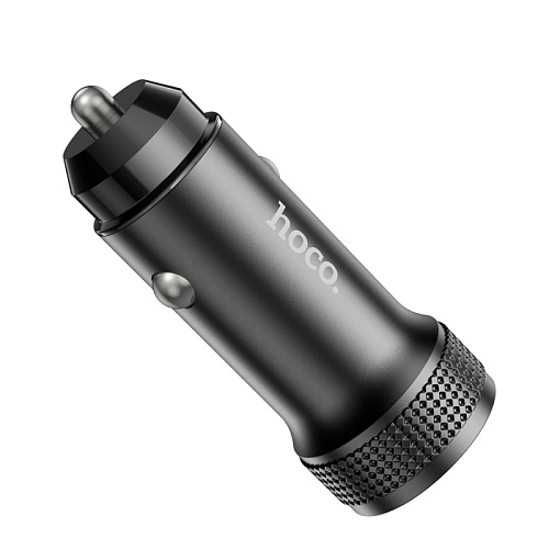 Автомобильное зарядное устройство, 1 USB 3.0QC (Z49A), HOCO, черный